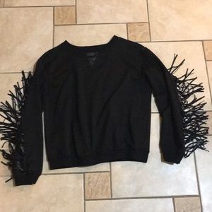 Pixie Market Sweaters - Black fringe sweater Pixie Market Sweaters - Black fringe sweater